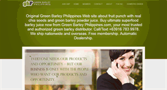 Desktop Screenshot of greenbarleyphilippines.com